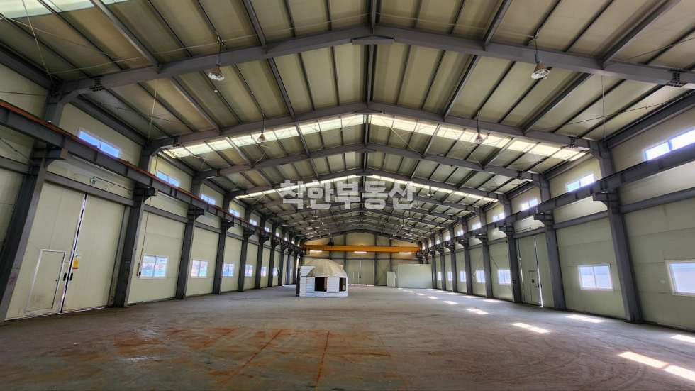 경기 화성만세구 양감면 사창리 9동 330평 단독 공장, 호이스트 5톤, 전기 50kw 월세 매물번호 10014 사진 4